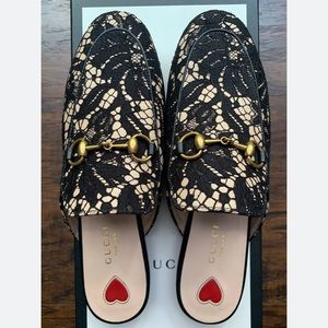 gucci princetown lace mule
